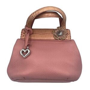 Brighton pink small leather purse with charm‎